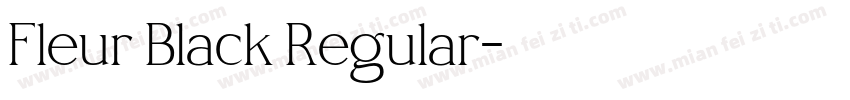 Fleur Black Regular字体转换